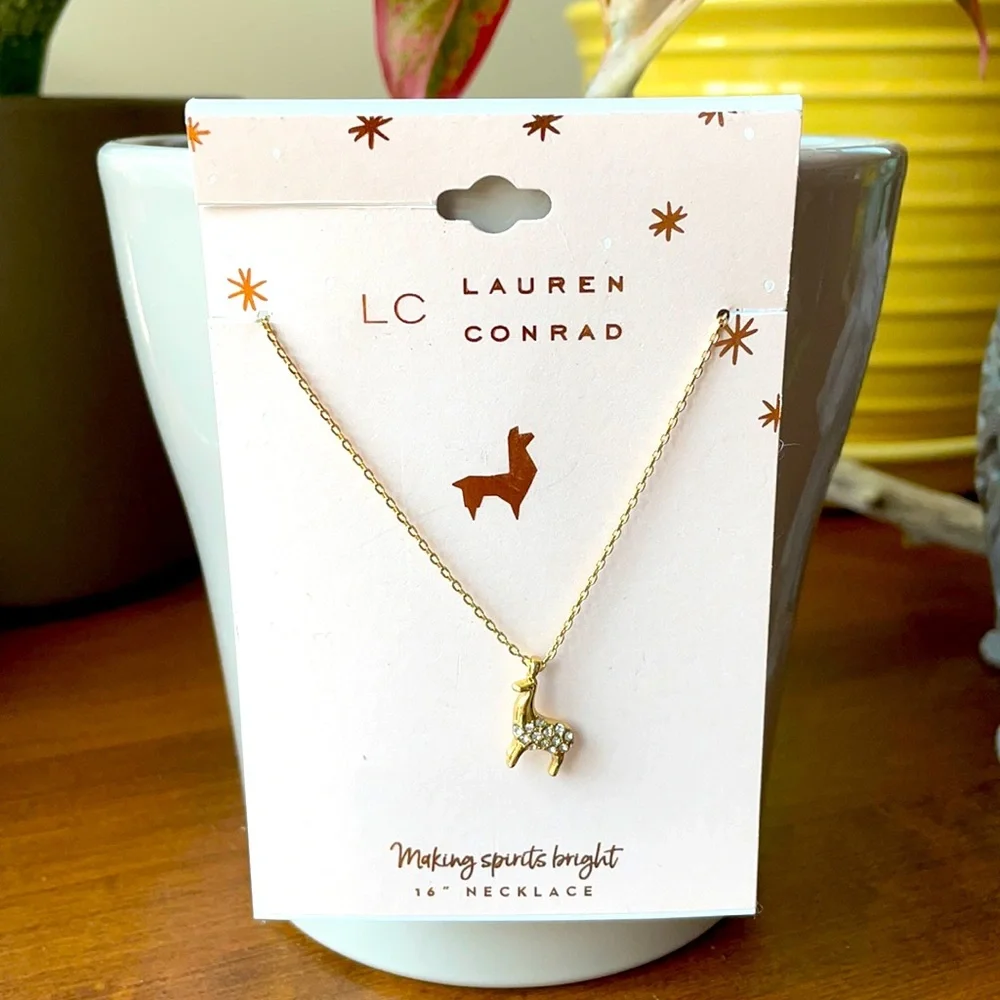 NWT LC LAUREN CONRAD LAMA 16 inch NECKLACE - Picture 1 of 3
